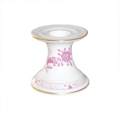 Meissen Meissen  'Neuer Ausschnitt - Indische Malerei 2 mit Kante purpur Goldpunkte mit Goldrand' Leuchter 7 cm Meissen "New Section - Indian painting 2 с краем пурпурно-золотые точки с золотым ободком" подсвечник 7 см