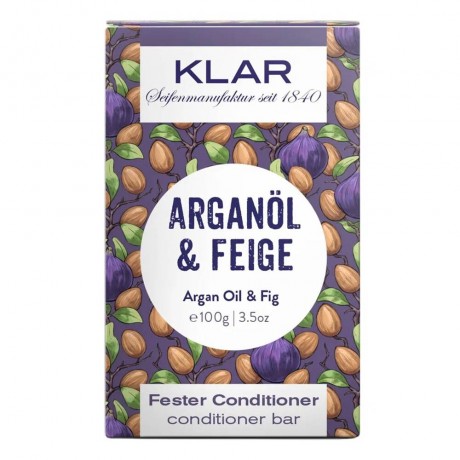 Klar Seifen Fester Conditioner Arganol & Feige 100g  Твердый кондиционер Арганол и инжир 100г