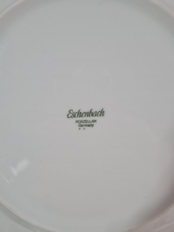 Тарелки сервировочные винтажные Eschenbach, фарфор, 9 шт., 26 см, Германия, 1960-70гг.