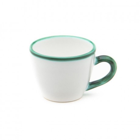 Gmundner Keramik Gmundner Keramik Gruner Rand Mokka-/Espresso-Obertasse Gourmet 0,06 L / h: 5,1 cm Gmundner Ceramics Green Rim Чашка для мокко/эспрессо Gourmet 0,06 л / высота: 5,1 см