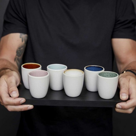 Bitz Bitz Gastro matte cream Espressotassen Set 6-tlg. 0,10 L / h: 6 cm / d: 5 cm Набор чашек для эспрессо с матовым кремом Bitz Gastro, 6 предм. 0,10 л/ч: 6 см/д: 5 см