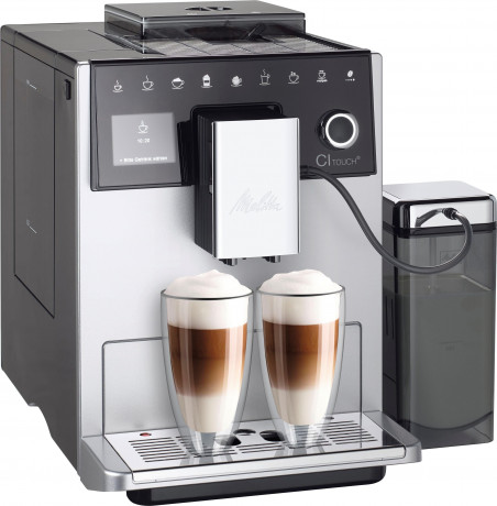 Melitta Melitta Kaffeevollautomat CI Touch F630-101, silber, Bedienoberflache mit Touch  Slide Funktion Flusterleises Mahlwerk  Полностью автоматическая кофемашина Melitta CI Touch F630-101, серебристый, пользовательский интерфейс с функцией сенсорного сл