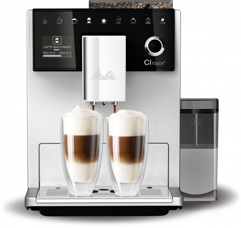 Melitta Melitta Kaffeevollautomat CI Touch F630-101, silber, Bedienoberflache mit Touch  Slide Funktion Flusterleises Mahlwerk  Полностью автоматическая кофемашина Melitta CI Touch F630-101, серебристый, пользовательский интерфейс с функцией сенсорного сл