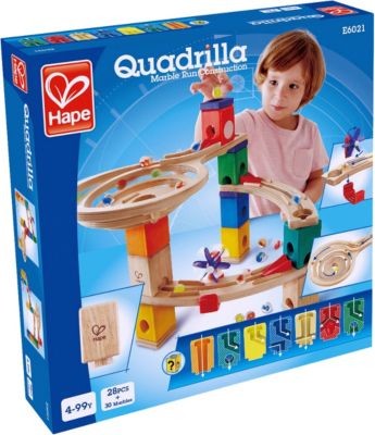 HAPE Quadrilla Kugelbahn Endspurt Мраморный забег Quadrilla