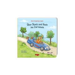 Haba Mein Fingerspur-Buch: Uber Stock und Stein ins Ziel hinein Моя книга отпечатков пальцев: через холмы и долины до финиша