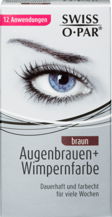 Swiss-o-Par braun Набор для Окращивания Бровей и Ресниц Коричневый