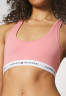 Tommy Hilfiger UNLINED BRALETTE Sports bra pink БРАЛЕТТ БЕЗ ПОДКЛАДКИ Спортивный бюстгальтер розовый