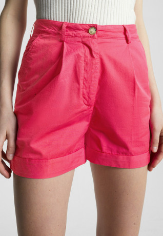 Tommy Hilfiger PLEATED Shorts bright cerise pink ПЛИССИРОВАНИЕ шорты ярко-вишнево-розовый