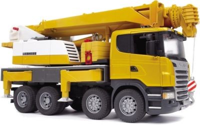 Bruder BRUDER 03570 Scania Liebherr Kran-LKW m. Licht und Sound Автокран BRUDER 03570 Scania Liebherr со светом и звуком