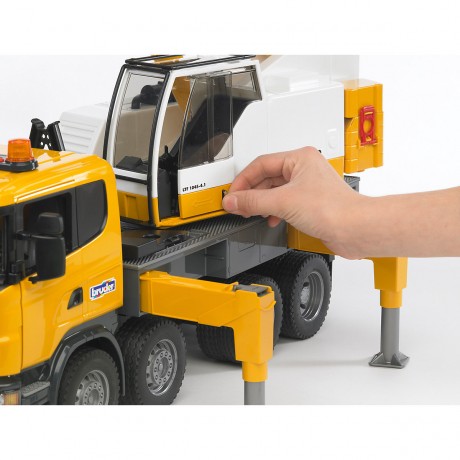 Bruder BRUDER 03570 Scania Liebherr Kran-LKW m. Licht und Sound Автокран BRUDER 03570 Scania Liebherr со светом и звуком