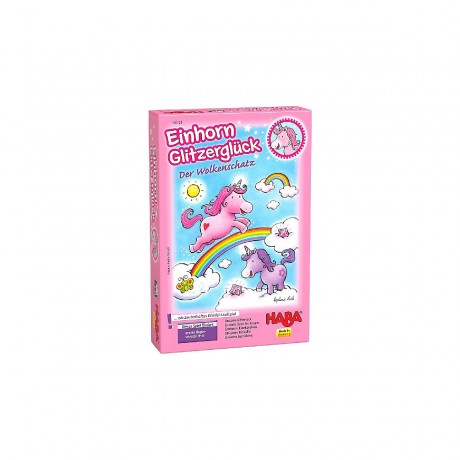 Haba HABA 300123 Mitbringspiel Einhorn Glitzergluck HABA 300123 игра с блестками единорога на удачу