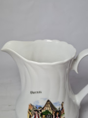 Кувшин винтажный Sarreguemines / Anne Ehret Ranrupt "Obernai", фарфор, Франция, 1967 год.