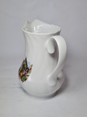 Кувшин винтажный Sarreguemines / Anne Ehret Ranrupt "Obernai", фарфор, Франция, 1967 год.