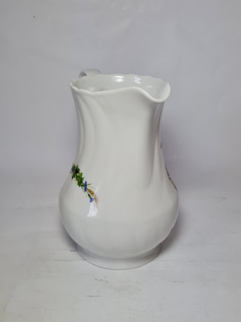 Кувшин винтажный Sarreguemines / Anne Ehret Ranrupt "Obernai", фарфор, Франция, 1967 год.