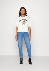 Tommy Hilfiger TEE Print T-shirt ecru TEE Футболка с принтом экрю