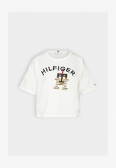Tommy Hilfiger TEE Print T-shirt ecru TEE Футболка с принтом экрю