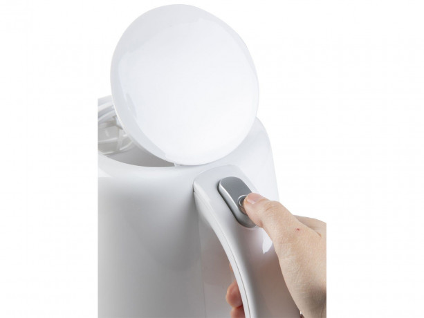 Domo Wasserkocher, 1.7 l, 2200 W, ohne Kabel elektrischer Teekocher Heisswasserbereiter schnell leise, Uberhitzungs- Trockengehschutz, rutschfeste Fusse sicher im Gebrauch Чайник Domo, 1,7 л, 2200 Вт, без кабеля, электрочайник, чайник для горячей воды,