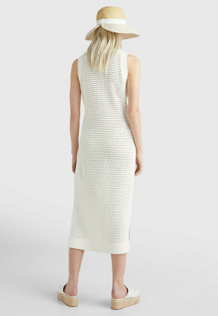 Tommy Hilfiger BLEND TANK MIDI Day dress ecru BLEND TANK МИДИ Повседневное платье экрю