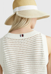 Tommy Hilfiger BLEND TANK MIDI Day dress ecru BLEND TANK МИДИ Повседневное платье экрю