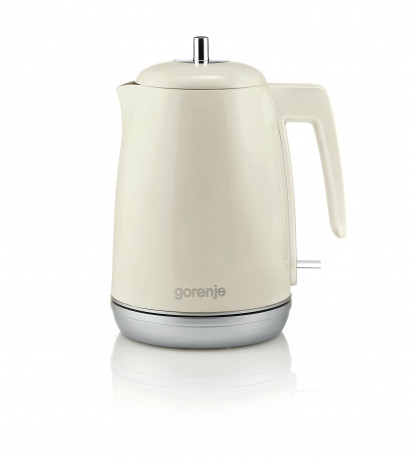 GORENJE GORENJE Wasserkocher K15RL 1,7L 360° Umdrehung 2.200 W creme weiss, 1.7 l, 2200 W Чайник GORENJE K15RL 1,7л, вращение на 360°, 2200 Вт, кремово-белый, 1,7 л, 2200 Вт