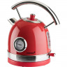 KORONA KORONA Wasserkocher Retro Wasserkocher 20667 Rot, 2200 W, Pfeifkessel Style, Vintage Optik, 1,8 l, herausnehmbarer Kalkfilter  Чайник KORONA чайник ретро чайник 20667 красный, 2200 Вт, стиль чайника со свистком, винтажный вид, 1,8 л, съемный фильтр