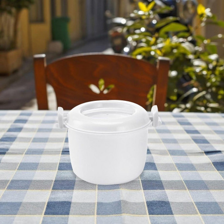 Yoyaxi Yoyaxi Reiskocher Kompakter Dampfkochtopf fur die Mikrowelle, einfach und praktisch, Multifunktionale Warmhalte-Lunchbox mit Dampfkorb, praktisch Рисоварка Yoyaxi Компактная микроволновая скороварка, простая и практичная, многофункциональный подог