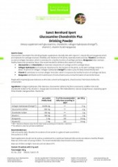 Krauterhaus Sanct Bernhardt Sanct Bernhard Sport Glucosamin Chondroitin Plus Drinking Powder, 420 г