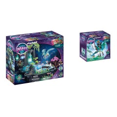PLAYMOBIL Adventures of Ayuma 2er Set: 70800 Magische Energiequelle + 70802 Knight Fairy mit Seelentier Приключения Аюмы Набор из 2 предметов: 70800 Источник магической энергии + 70802 Рыцарь-фея с призрачным зверем