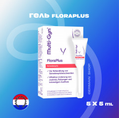 Multi-Gyn FloraPlus 5x5ml 2 stk Вагинальный гель для интимной гигиены, с аппликатором, средство при молочнице, устраняет зуд и раздражение, Германия, 5шт х 5 мл х 2 упаковки