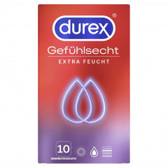 Durex Gefuhlsecht Extra Feucht Kondome  Ощущение излишней влажности презервативов