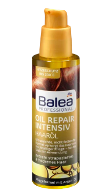 Balea Professional Haaröl Oil Repair Intensiv, 100 ml, Балеа Масло для сухих поврежденных волос с аргановым маслом + термозащита, 100 мл