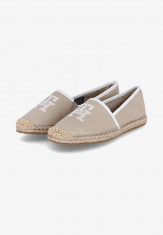 Tommy Hilfiger EMBROIDERED Espadrilles beige ВЫШИВКА Эспадрильи бежевый