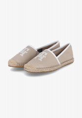 Tommy Hilfiger EMBROIDERED Espadrilles beige ВЫШИВКА Эспадрильи бежевый