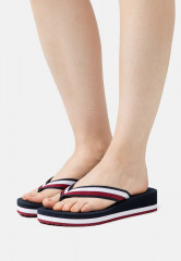Tommy Hilfiger ESSENTIAL CORP MID  T-bar sandals dark blue ESSENTIAL CORP MID Сандалии с Т-образной перемычкой темно-синий