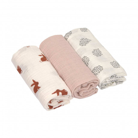 LASSIG Little Forest Mulltucher 9er Set  Марлевые салфетки Little Forest, набор из 9 шт.