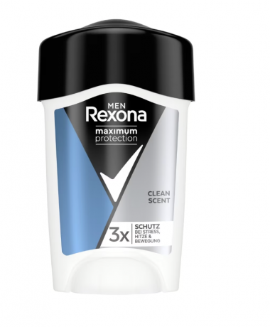 Rexona Antitranspirant DEOCREME Men Maximum Protection Clean Scent Дезодорант антиперспирант сухой крем, 45 мл