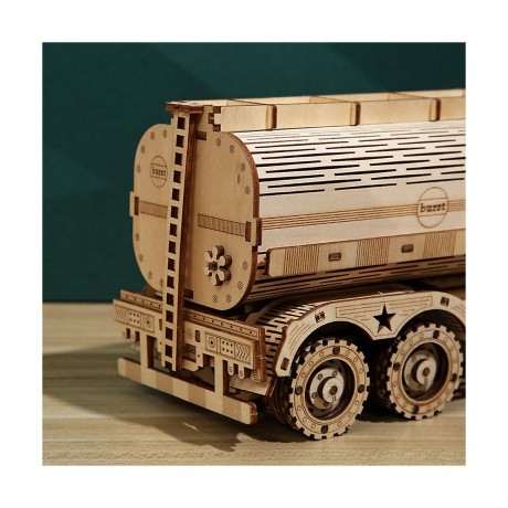 Hocan 3D-Tankwagen-Puzzle aus Holz Padagogisches Spielzeug 3D деревянная головоломка для грузовиков-цистерн