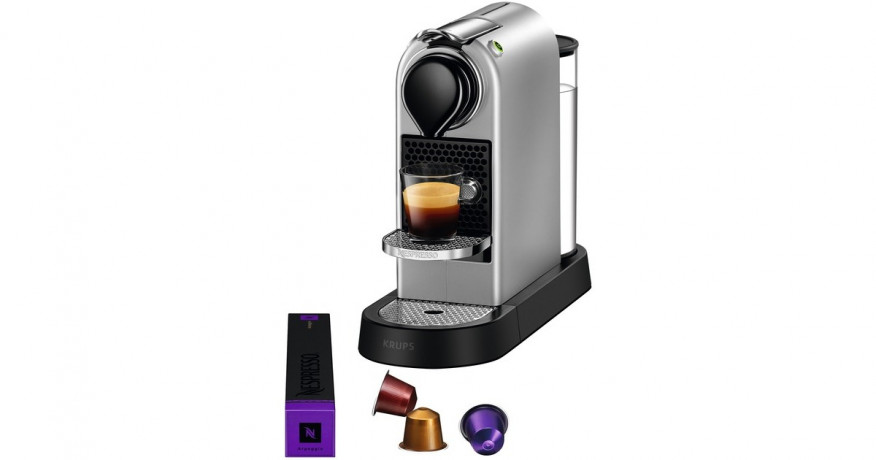 Krups Krups Nespresso CitiZ XN741B, Kapselmaschine silber silber Krups Nespresso CitiZ XN741B, капсульная машина серебристый