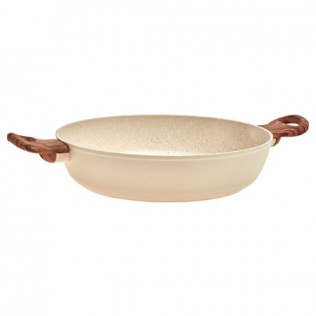 Sambonet Sambonet Rock'n'Rose - Aluminium-Antihaft Servierpfanne mit Deckel Rose d: 28 cm / h: 6,8 cm / 3,6 L Sambonet Rock"n"Rose - Алюминиевая сковорода с антипригарным покрытием и крышкой Rose d: 28 см / высота: 6,8 см / 3,6 л