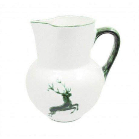 Gmundner Keramik Gmundner Keramik Gruner Hirsch Krug Wiener Form 1,5 L / h: 20 cm Gmundner Ceramics Зеленый олень Кувшин венской формы 1,5 л / высота: 20 см