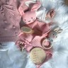 Angels Baby Baby Geschenkset mit Schnullerkette und Schnuffeltuch 4 teilig Детский подарочный набор с цепочкой для пустышки и одеялом