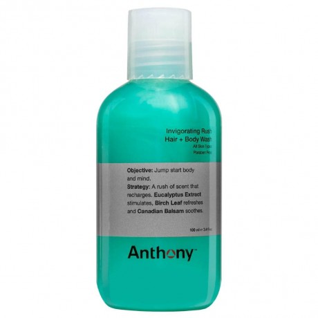 Anthony Invigorating Rush Hair + Body Wash  Бодрящий прилив волос + гель для душа