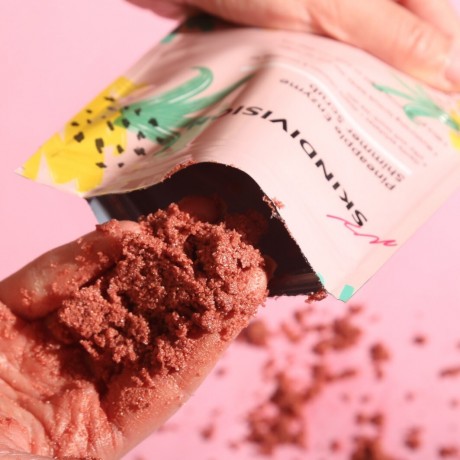 SkinDivision Ananas Enzym Schimmer Scrub Ананасовый энзимный скраб для мерцания