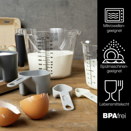 Moritz & Moritz Moritz & Moritz Messbecher Set  klar Набор мерных стаканчиков Moritz &amp; Moritz