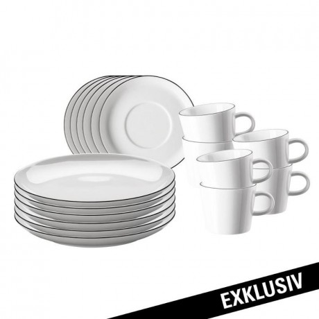 Arzberg Arzberg Porzellan Cucina Colori Black Kaffee-Set 18-tlg. Кофейный сервиз Arzberg Porzellan Cucina Colori Black 18 предм.