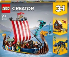 LEGO LEGO Creator 31132 Wikingerschiff mit Midgardschlange LEGO Creator 31132 Корабль викингов со змеем Мидгарда