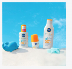 NIVEA SUN Sonnenspray Babies &amp; Kids sensitiv LSF 50+, Солнцезащитный спрей для младенцев и детей, для чувствительной кожи, SPF 50+, 200 мл
