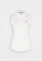 Tommy Hilfiger SLIM COLLAR DETAIL NS Polo shirt ecru SLIM COLLAR DETAIL NS Рубашка поло экрю