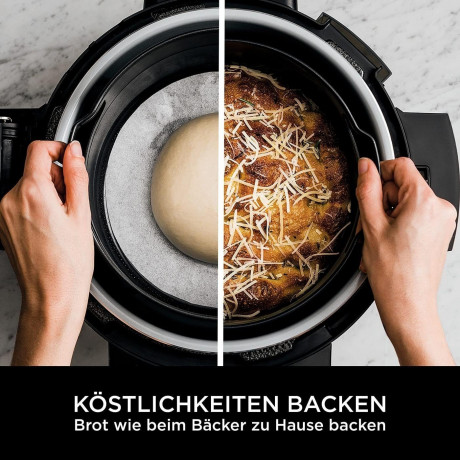 NINJA NINJA Multikocher Multikocher,Schnellkochtopf,Heissluftfritteuse,Fritteuse,12 Funktionen, 1760,00 W, 4,70 l Schussel, mit Fritteuse, Elektrisch 7,5 Fassung, Foodi MAX, Ohne Ol  Мультиварка NINJA, скороварка, аэрофритюрница, фритюрница, 12 функций, 1