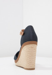 Tommy Hilfiger ICONIC ELENA SANDAL High heeled sandals dark blue ICONIC ELENA SANDAL Босоножки на высоком каблуке темно-синий